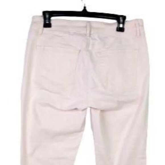 Loft Womens 29/8T 32x29 Light Pink Jeans Curvy Crop Cuffed Stretch Denim Casual - Picture 7 of 12